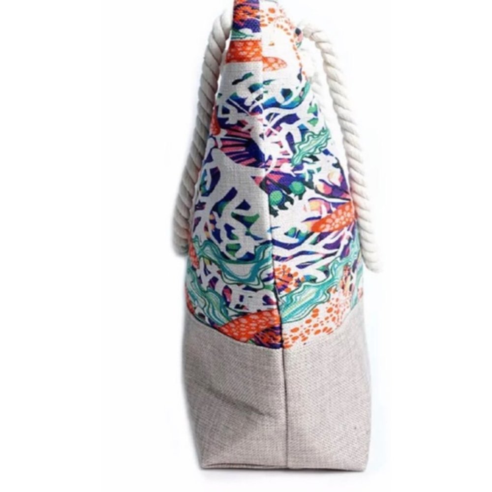 Starfish Theme Large Roomy Tote - Picture 5 of 7